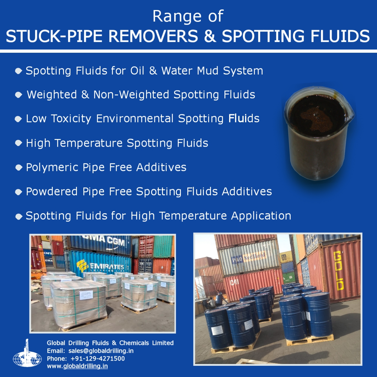 Spotting Fluid pipe freeing agent